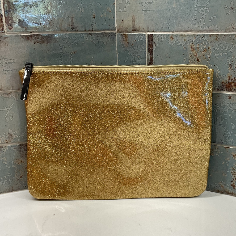 Kate Spade New York Holiday Gold Glitter Pouch - Picture 2 of 6